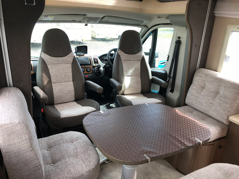 Motorhome after upholstery work