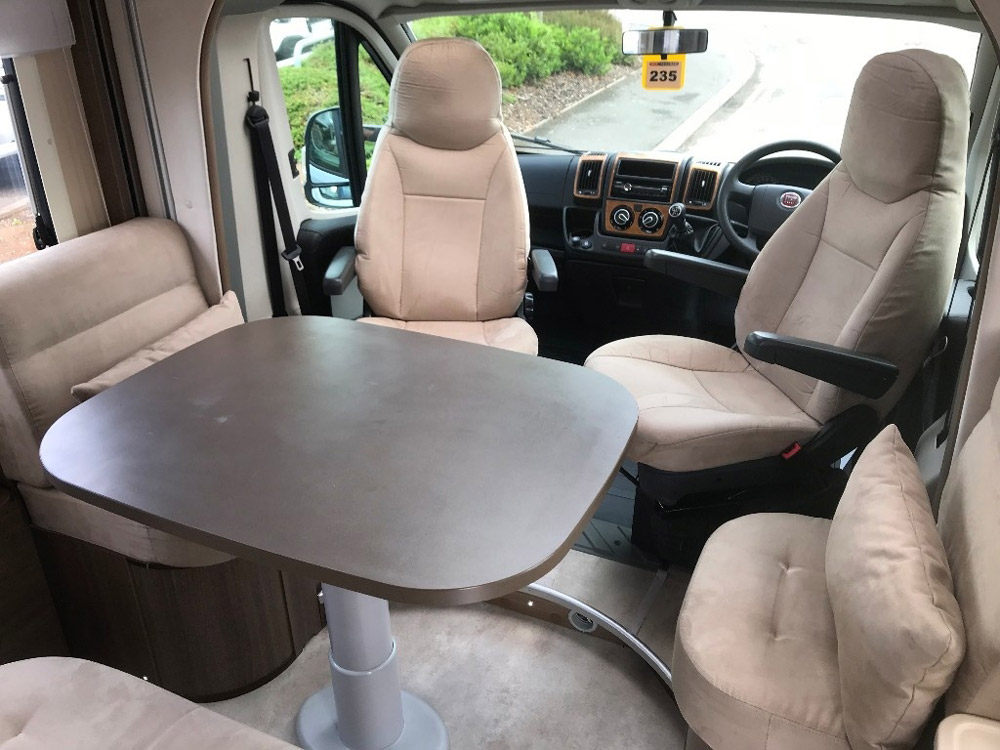 Motorhome before upholstery work